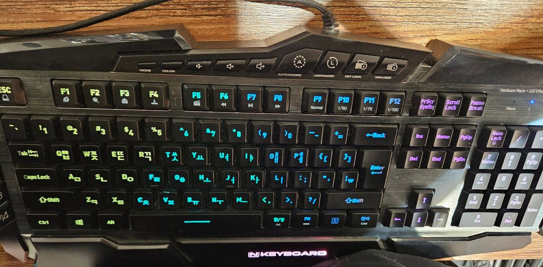 [일괄 특가] 가성비 게이밍 키보드 3종 세트 몽땅 처분 (한성 GTune, HP, 스카이디지탈)--4