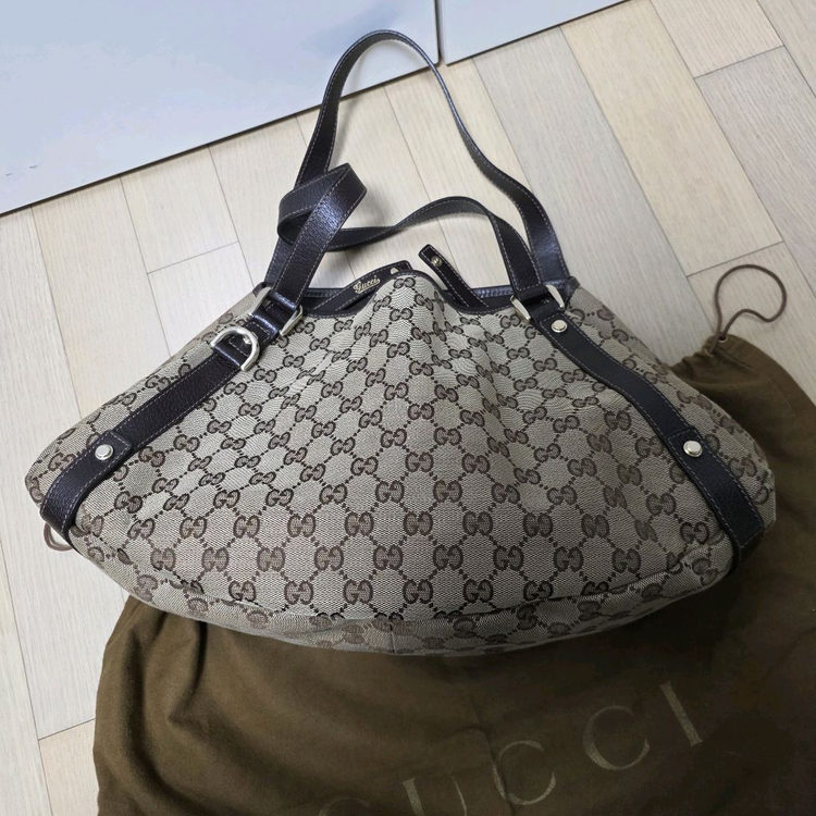 구찌 정품 GG로고 호보백--2