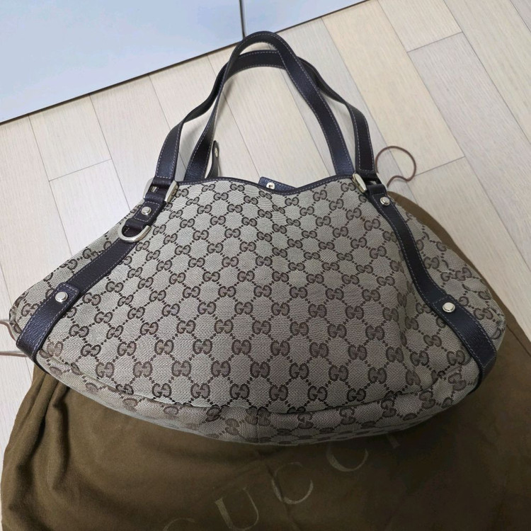 구찌 정품 GG로고 호보백--3