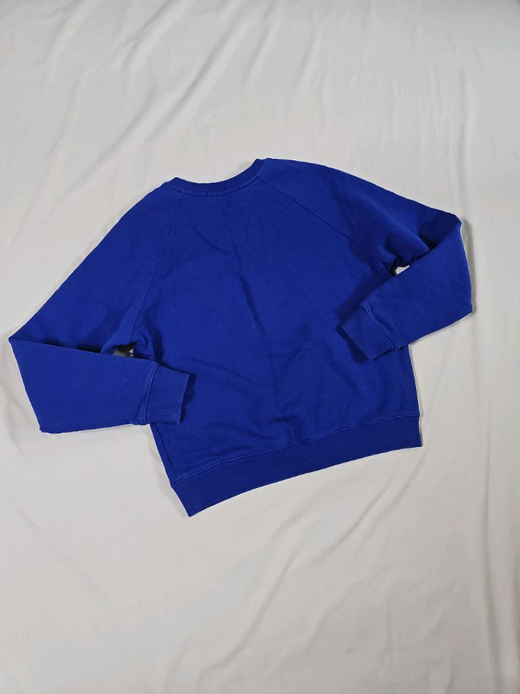 [M] 정품 MSGM 블루 기모 맨투맨 긴팔 티셔츠--4