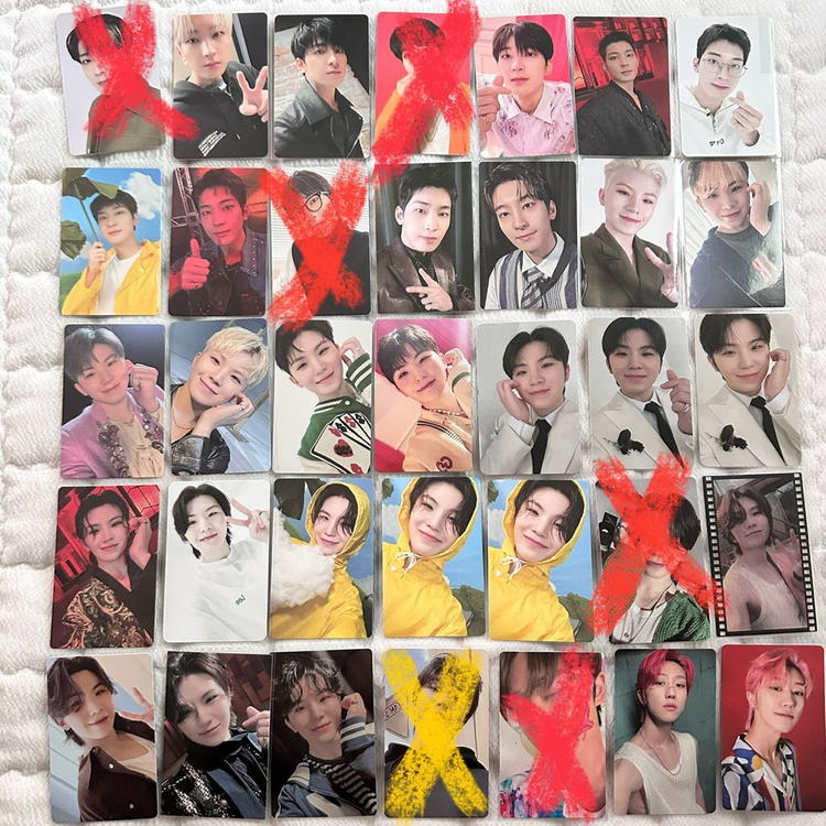세븐틴 포카 대량 양도 이미지