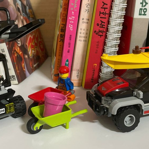 레고 디오라마 시티 60240 트럭 + 카누 세트 4206 지게차 + 미피 + 소품 세트