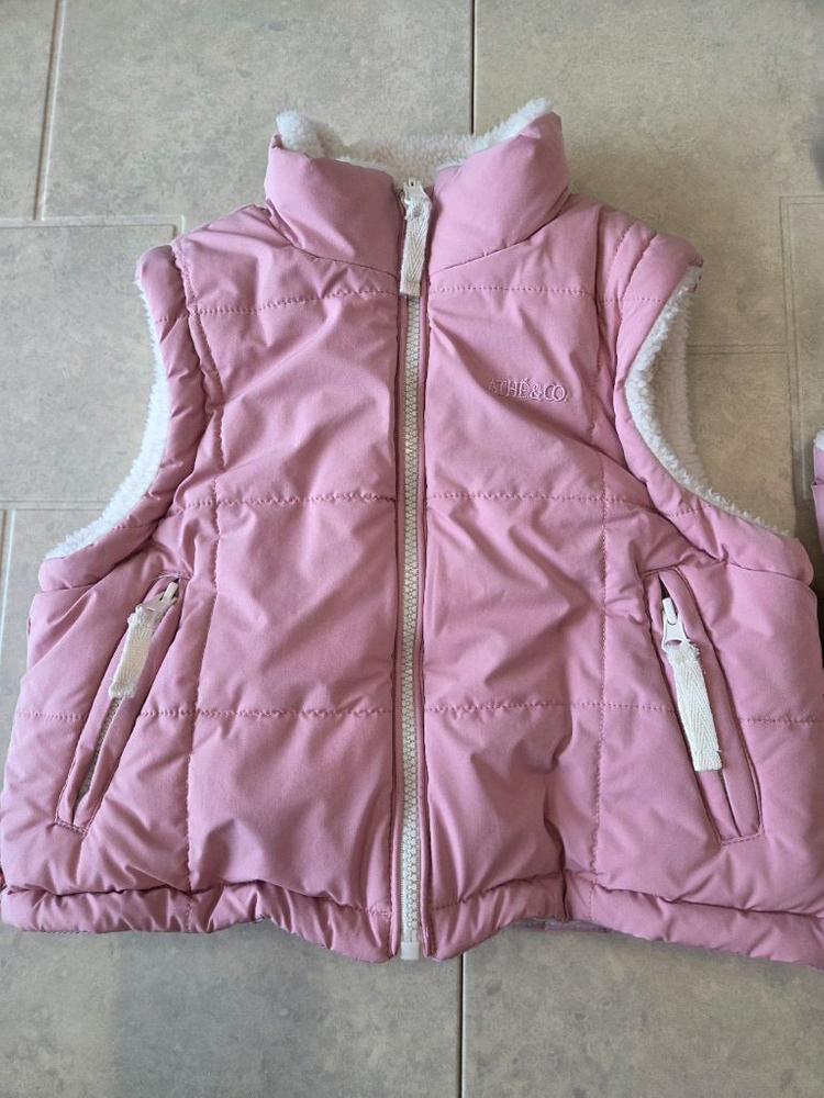 아떼아떼스튜디오 양면조끼 90, 120사이즈--2