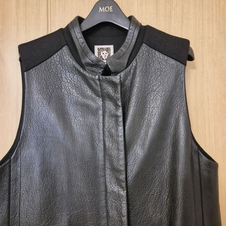 앤클라인 Anne Klein 양가죽 베스트 조끼 아우터 사이즈77--2
