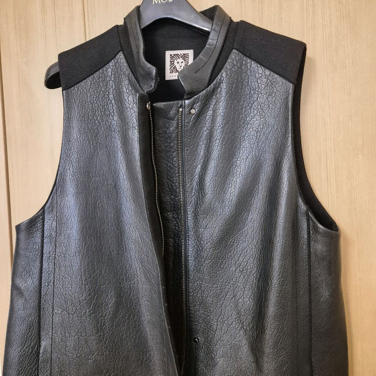 앤클라인 Anne Klein 양가죽 베스트 조끼 아우터 사이즈77--7
