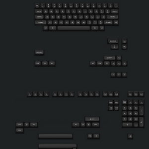 토프레 URSA 키캡 블랙 131키+r1무각4키+레드포인트2키 리얼포스,해피해킹 이미지