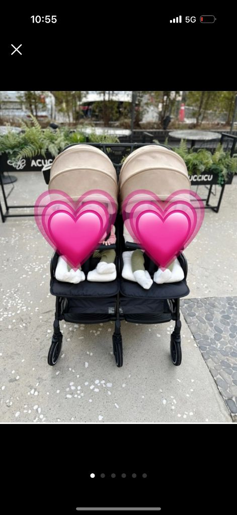 와이업 지니트윈 쌍둥이 유모차 이미지