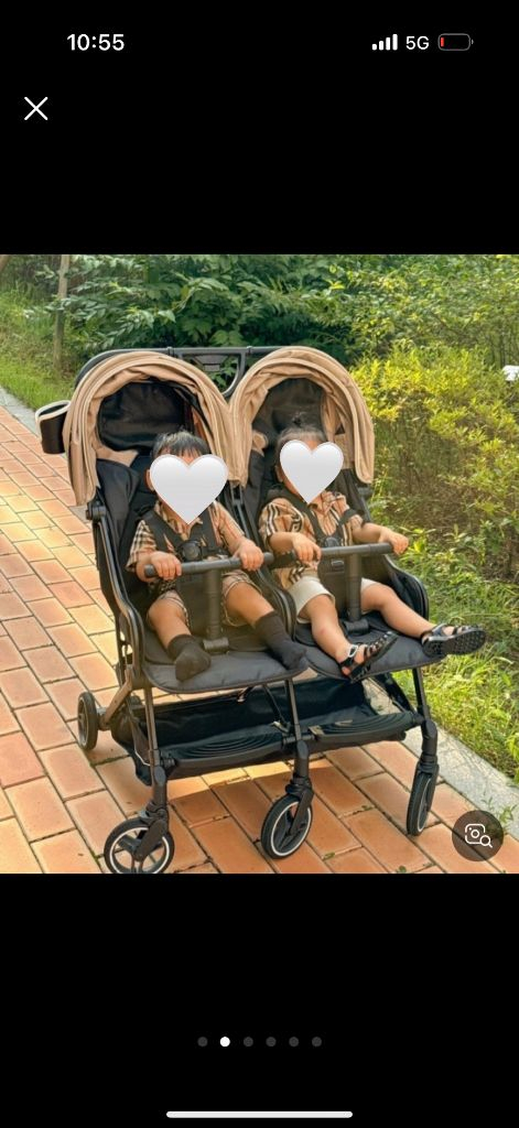 와이업 지니트윈 쌍둥이 유모차 이미지