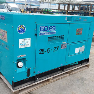 중고 60k VA 비상용 산업용 공사현장 방음형 발전기 임대 판매