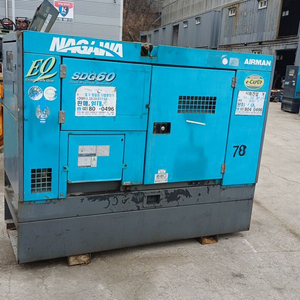중고 비상용 산업용 공사현장 사용 디젤 발전기 60k VA 임대 판매