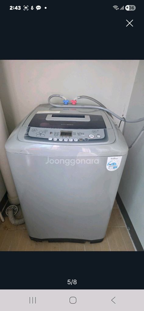 지펠냉장고.삼성통돌이세탁기.파브티비.돌침대.화장대일괄--4