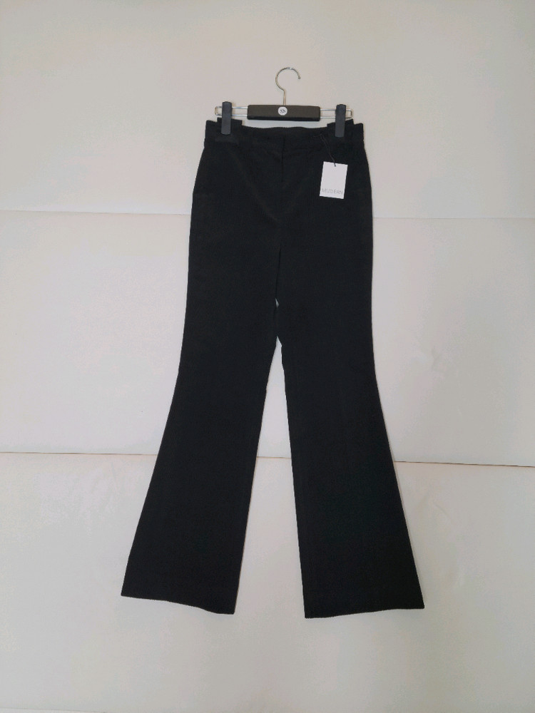 무던/new코듀로이세미부츠컷팬츠/블랙/XS사이즈--3