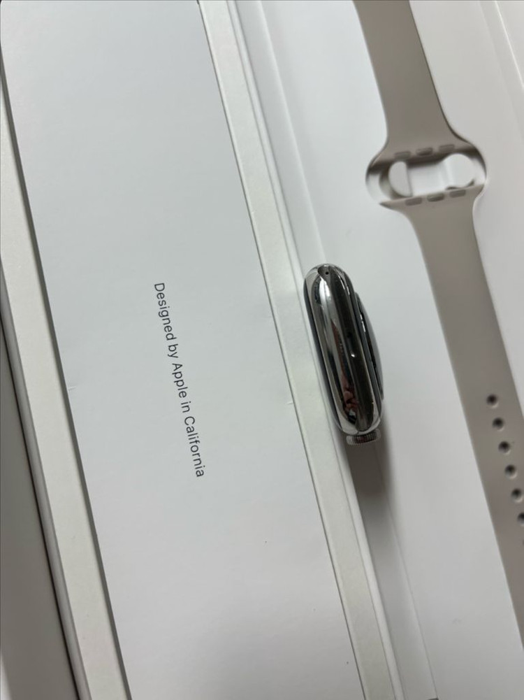 애플워치8스테인리스 45mm 실버 SSS급--3