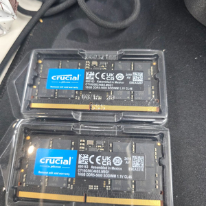 Crucial DDR5 5600 16GB 메모리 2개 세트 노트북용 중고
