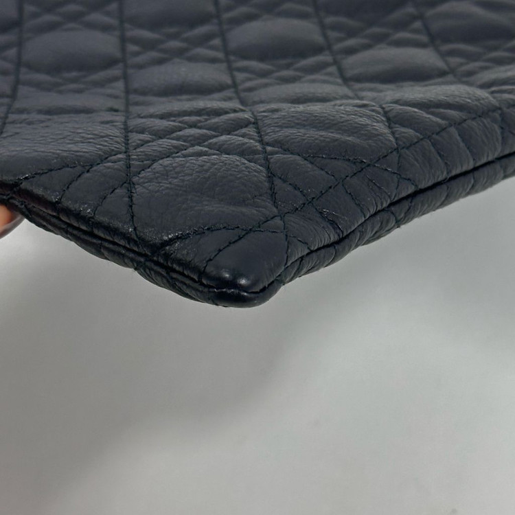 디올 카로 파우치 클러치 블랙--3