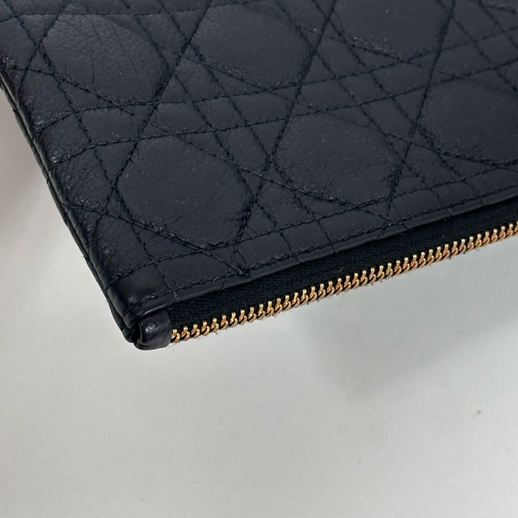 디올 카로 파우치 클러치 블랙--4