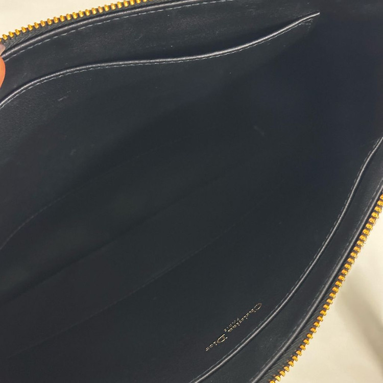 디올 카로 파우치 클러치 블랙--6