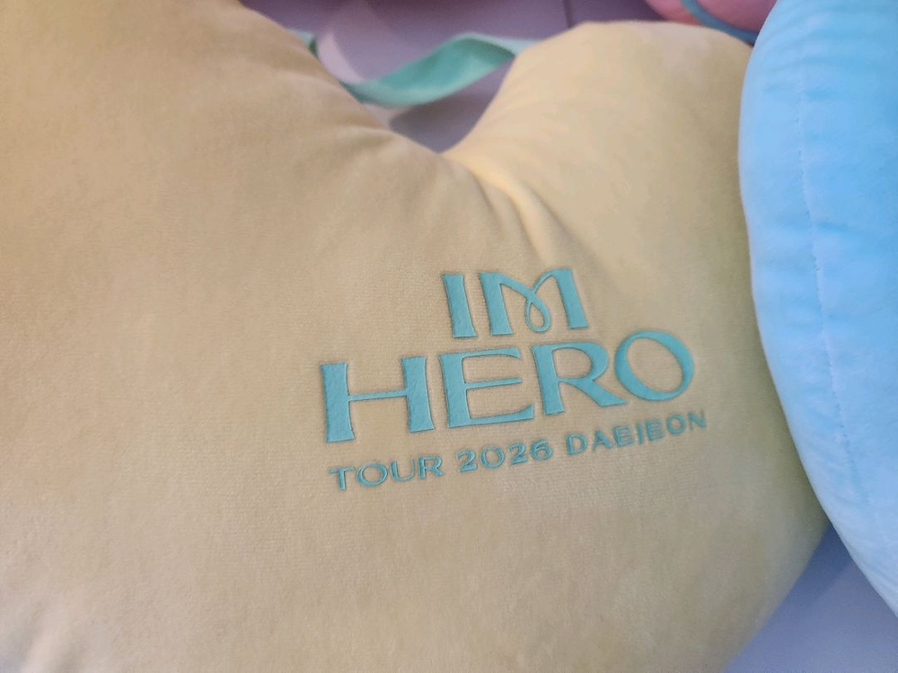 임영웅 콘서트 하트 쿠션 이미지