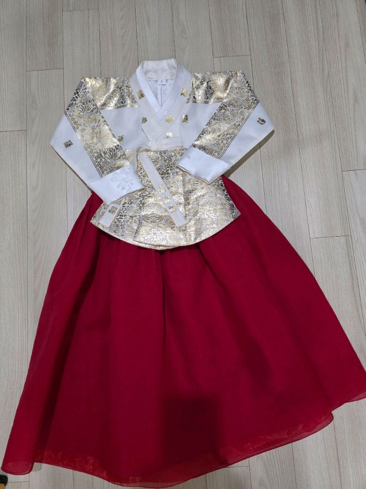 여아 한복 5호 6호 (치마1 + 저고리2 + 속치마)--2