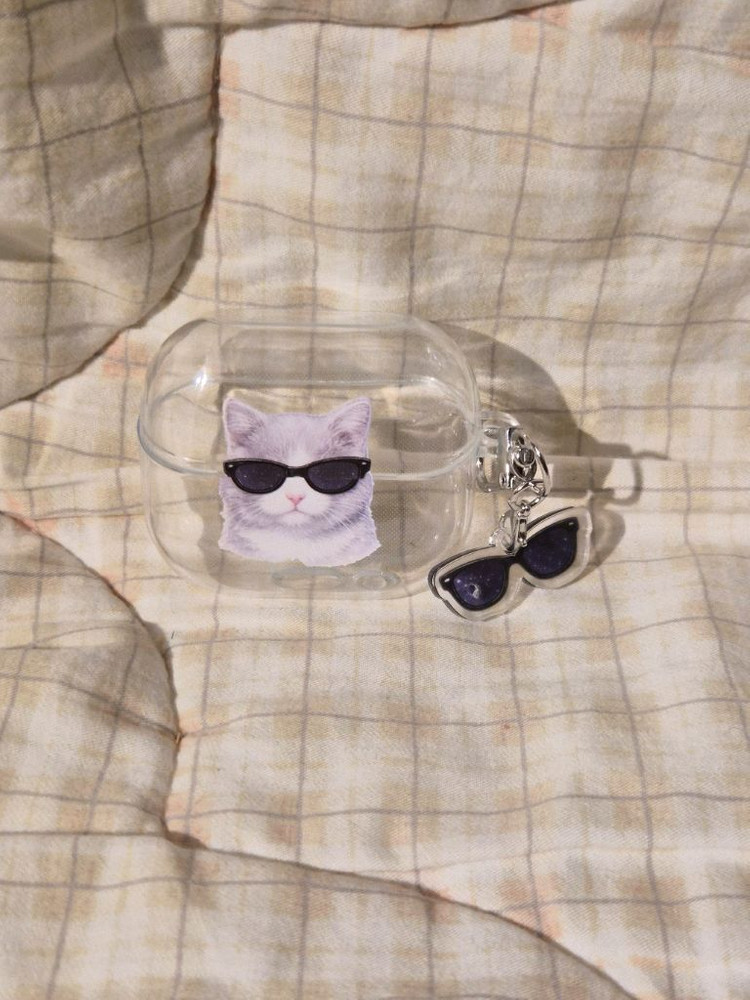 선글라스 쓴 힙한 냥이 버즈3/3프로 케이스--0