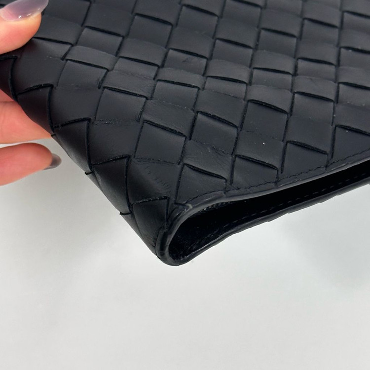 보테가베네타 인트레치아토 클러치백 블랙--3