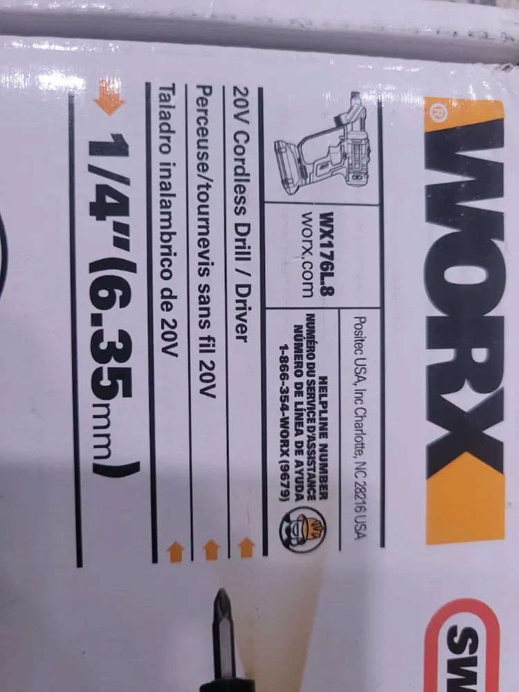 Worx WX176L.8 20V 무선 드릴 및 드라이버 2.0Ah 2-in-1 이미지
