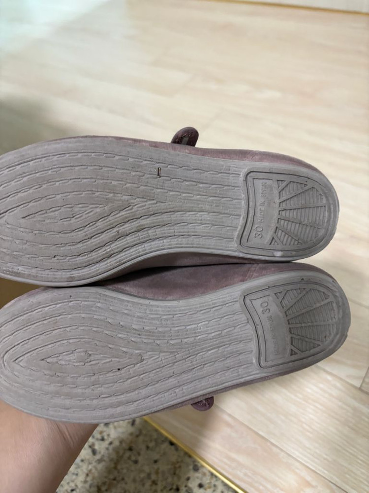 라카데나 벨벳 모브 핑크 메리제인 185사이즈 이미지