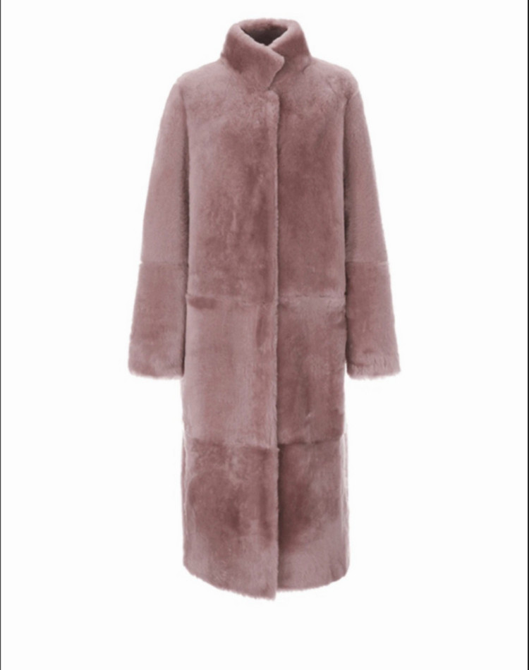 헤이에스 러브유 시어링 코트 (퍼플핑크)--1