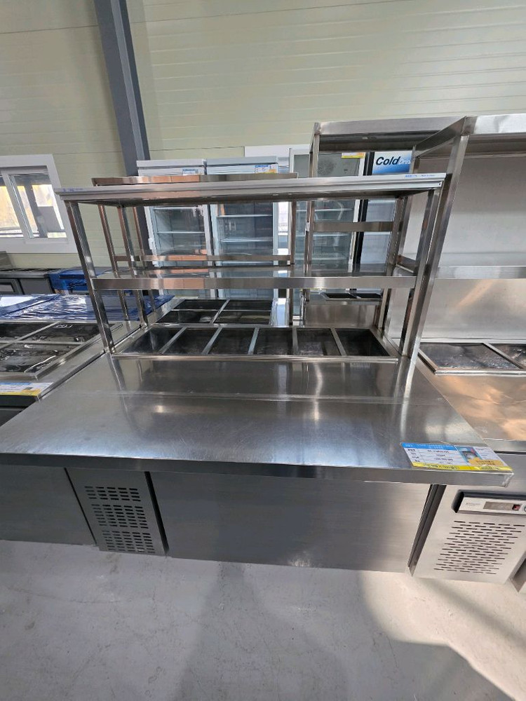 스타리온/반찬냉장고 앞작업대 1200 SR-V12ESEVDC +상부선반 이미지