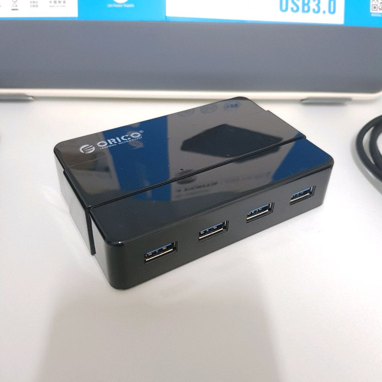 오리코 12V 아답터 사용 4포트 유전원 USB3.0 허브--3
