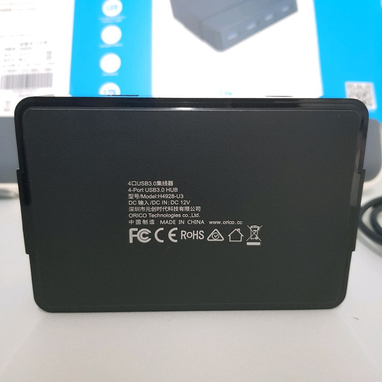 오리코 12V 아답터 사용 4포트 유전원 USB3.0 허브--6