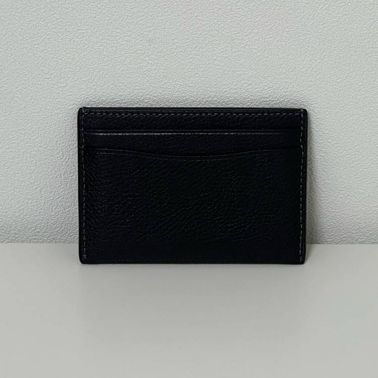 코치 카드 지갑 카드 케이스 CM436 B4 BLACK 가죽 블랙 이미지