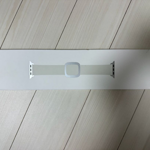 애플워치 정품 모던버클 초크 화이트 스트랩 38mm,40mm,41mm 이미지