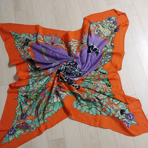 에르메* 캐시미어 숄 스카프 BIG 사이즈(120cm x120cm)