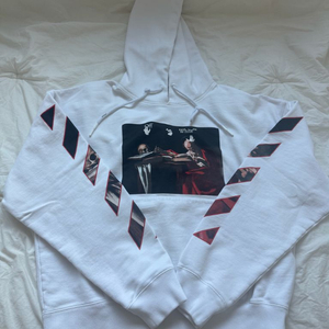 (XL)오프화이트 후드티 백화점판 팝니다 이미지