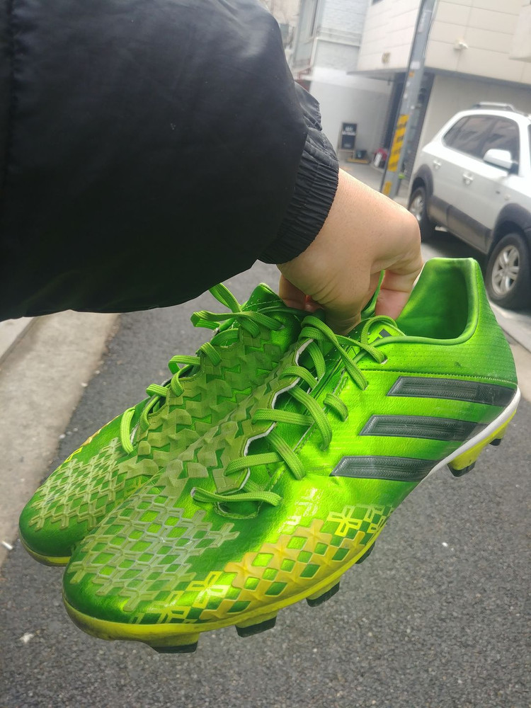 Adidas 프레데터 12 hg 그린색 285m 이미지