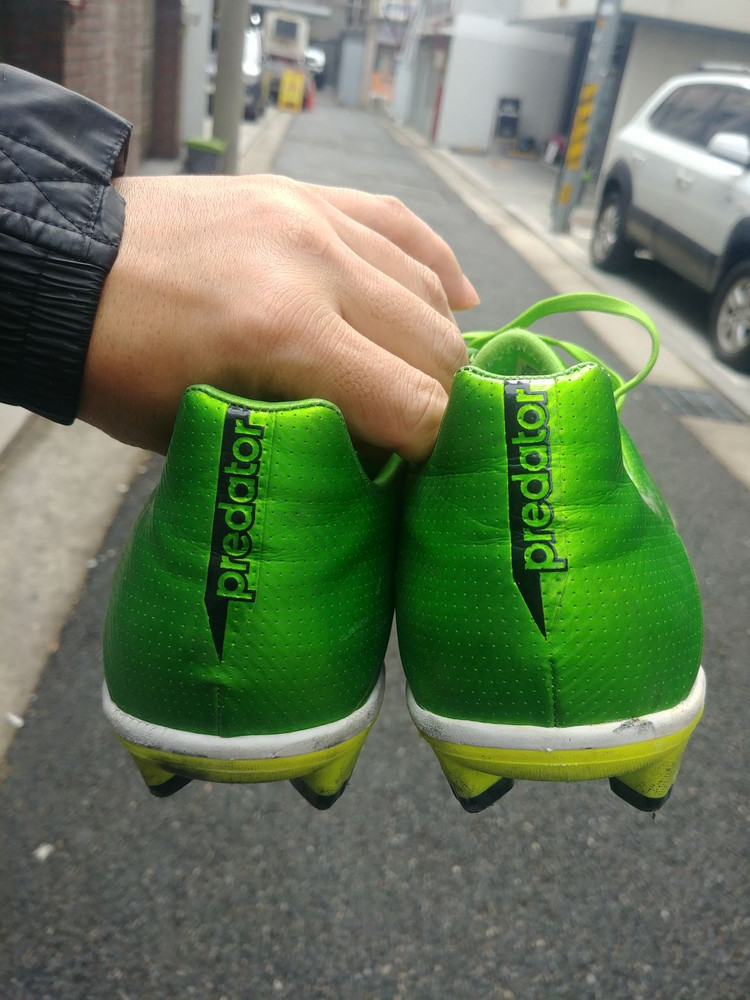 Adidas 프레데터 12 hg 그린색 285m 이미지