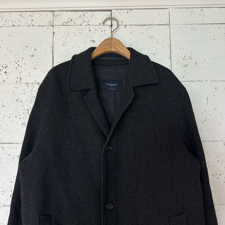 105 버버리 모직코트 차콜--1