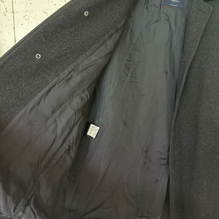 105 버버리 모직코트 차콜--3