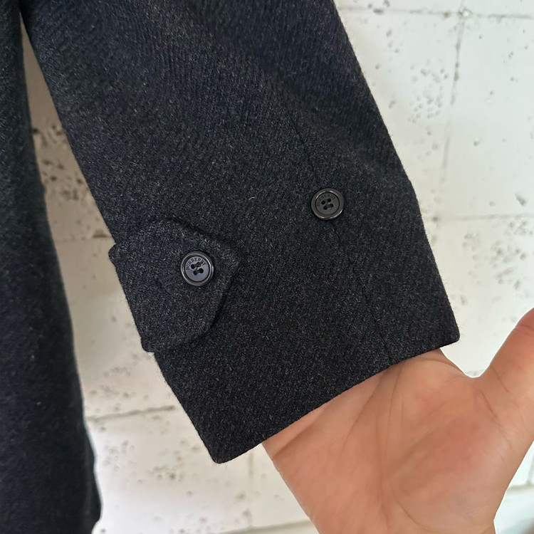 105 버버리 모직코트 차콜--6