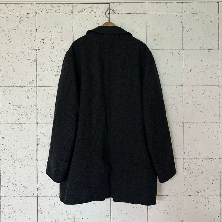 105 버버리 모직코트 차콜--7