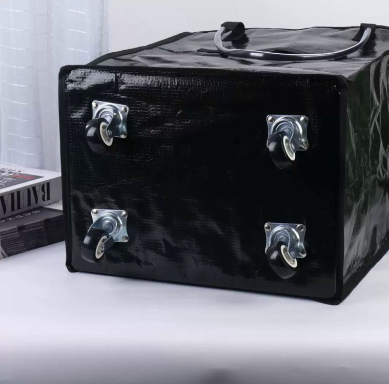 접이식 대용량 카트백 ,장바구니,짐수레 , 휠켄 느낌,HULKEN 비슷, 지퍼 덮개로 깔끔하게 잠금!--3