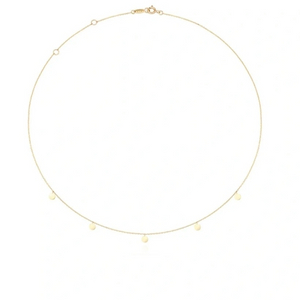 마이미 리얼14k 골드 플랫 도트 네크리스 MYMI