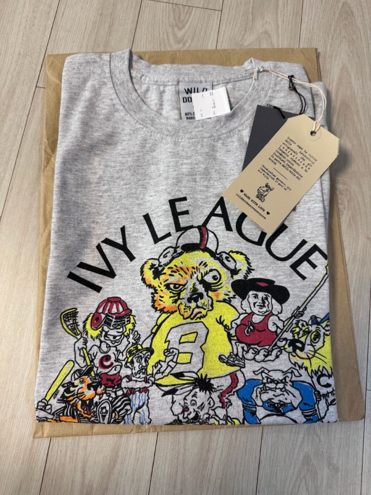 와일드동키 아이비리그 그래픽 티셔츠 L 새상품--7