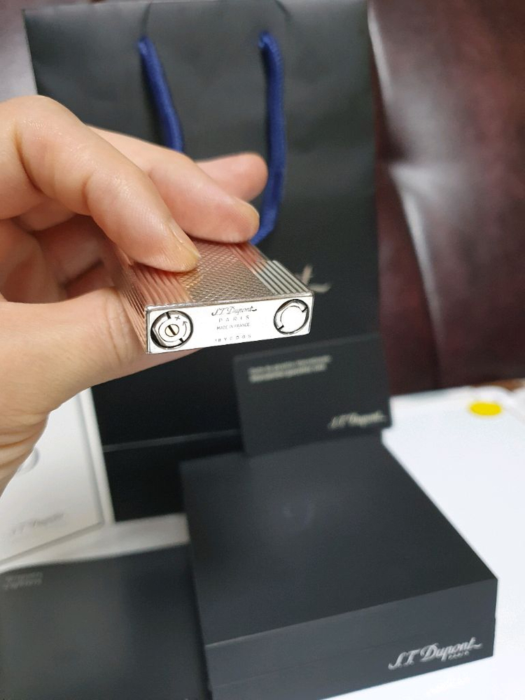 [새상품] 듀퐁라이터 라인2 ca16930 은장 듀퐁 라이타 이미지