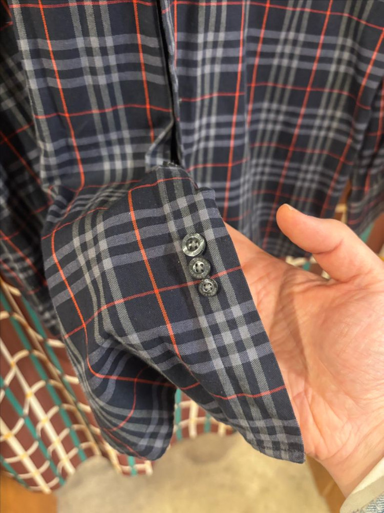 버버리 런던 체크 긴팔 셔츠 이미지