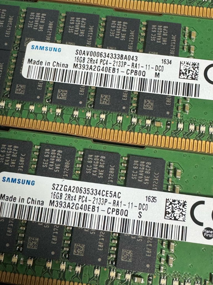 삼성 DDR4 16GB ECC/REG 서버용 램 이미지