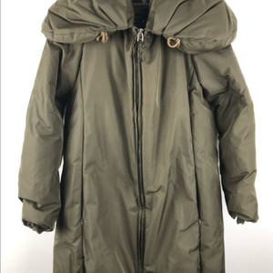 시슬리 거위털 구스다운 패딩 덕다운 코트 자켓 카키색 여성 이미지