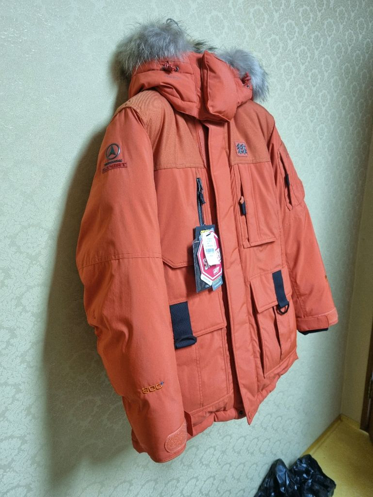 코오롱스포츠 새제품 안타티카 패딩 90~95사이즈 브릭 색상 이미지