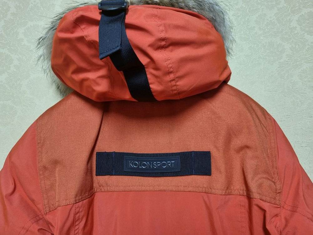 코오롱스포츠 새제품 안타티카 패딩 90~95사이즈 브릭 색상 이미지